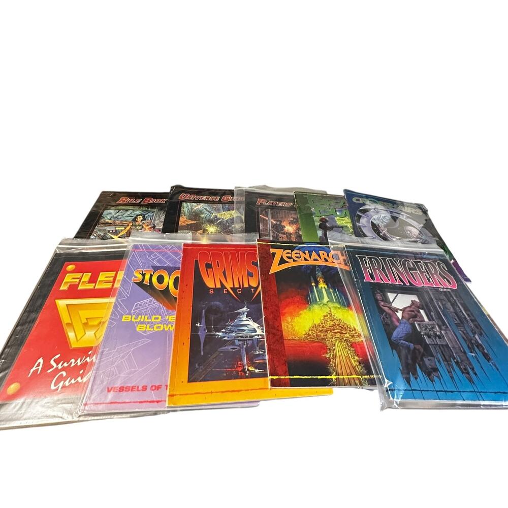 Shatterzone Starter Lot - 10 Different Books RPG West End Games